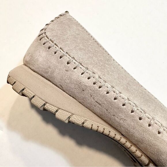 Skechers Gray Suede Slip On Loafer Shoes Size 10 - Picture 5 of 9